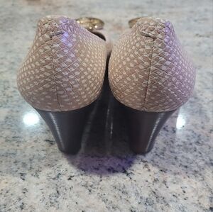 Tory Burch Sally Snake-Print WedgeShoes